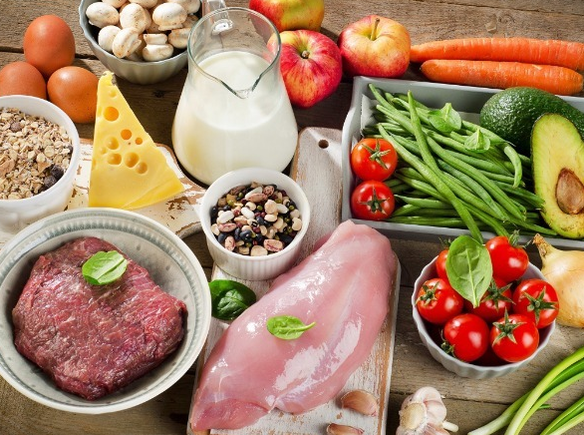Produkte für Proteindiät